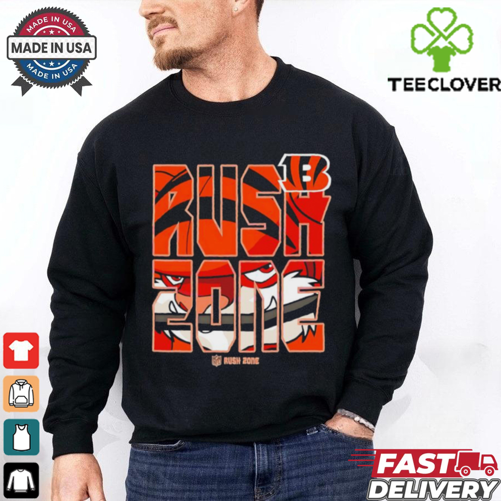 Cincinnati Bengals NFL Rush Zone Football Logo shirt Cincinnati Bengals NFL Rush Zone Football Logo shirt