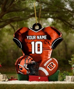 Cincinnati Bengals NFL Sport Ornament Custom Name And Number