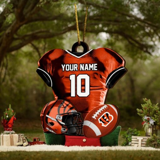 Cincinnati Bengals NFL Sport Ornament Custom Name And Number