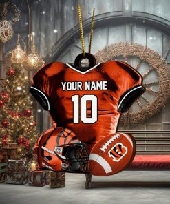 Cincinnati Bengals NFL Sport Ornament Custom Name And Number