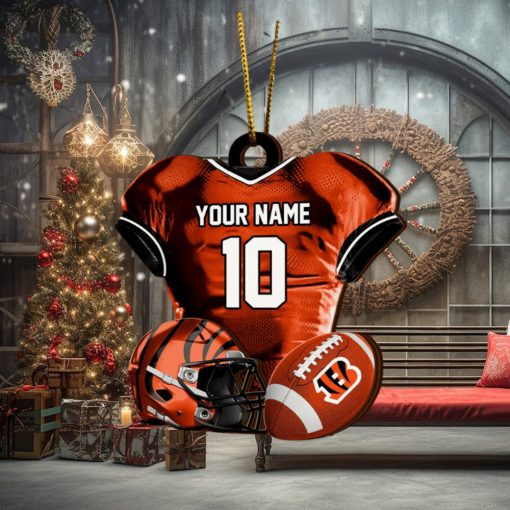 Cincinnati Bengals NFL Sport Ornament Custom Name And Number