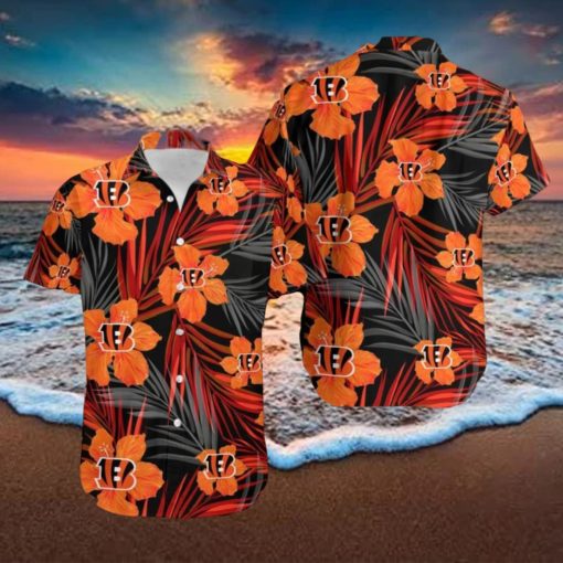 Cincinnati Bengals New Design 3D Flower Hawaiian Shirt For Men Women