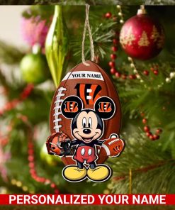 Cincinnati Bengals Personalized Your Name Mickey Mouse And NFL Team Ornament SP161023166ID03