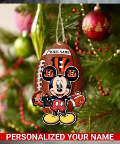 Cincinnati Bengals Personalized Your Name Mickey Mouse And NFL Team Ornament SP161023166ID03