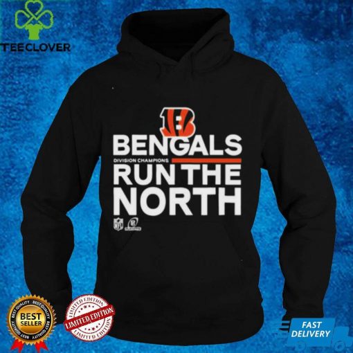 Cincinnati Bengals Run The North 2021 AFC Division Champions Sweathoodie, sweater, longsleeve, shirt v-neck, t-shirt