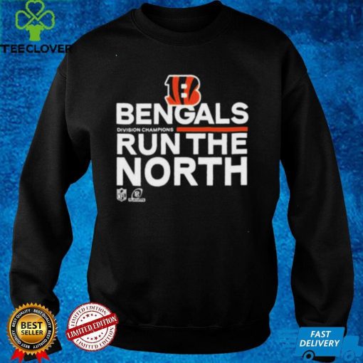 Cincinnati Bengals Run The North 2021 AFC Division Champions Sweathoodie, sweater, longsleeve, shirt v-neck, t-shirt