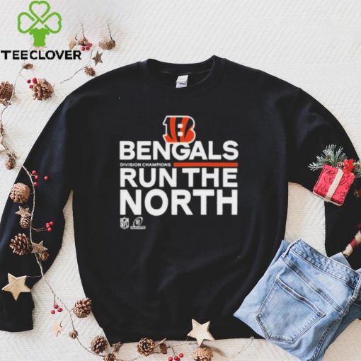 Cincinnati Bengals Run The North 2021 AFC Division Champions Sweathoodie, sweater, longsleeve, shirt v-neck, t-shirt