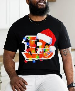 Cincinnati Bengals Santa Hat Christmas Lights T Shirt