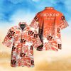 Cincinnati Bengals Sugarskull Short Sleeve Button Up Tropical Hawaiian Shirt