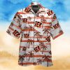 Cincinnati Bengals Snoopy Autumn Short Sleeve Button Up Tropical Hawaiian Shirt