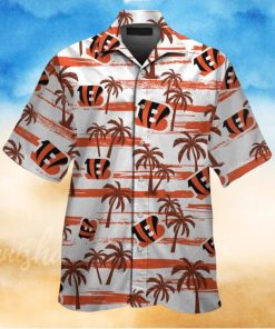 Cincinnati Bengals Short Sleeve Button Up Tropical Hawaiian Shirt VER027