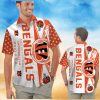 Cincinnati Bengals Short Sleeve Button Up Tropical Hawaiian Shirt VER028