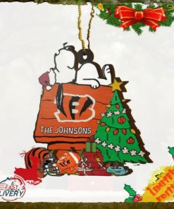 Cincinnati Bengals Snoopy NFL Sport Ornament Custom Name