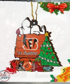 Cincinnati Bengals Snoopy NFL Sport Ornament Custom Name