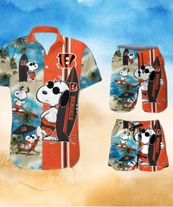 Cincinnati Bengals Snoopy Themed Exclusive Unique Hawaiian Shirt