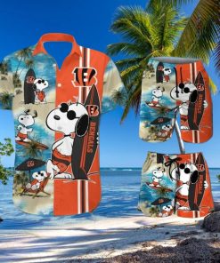 Cincinnati Bengals Snoopy Themed Exclusive Unique Hawaiian Shirt