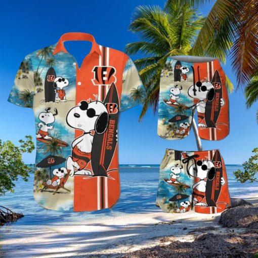 Cincinnati Bengals Snoopy Themed Exclusive Unique Hawaiian Shirt