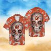 Cincinnati Bengals Short Sleeve Button Up Tropical Hawaiian Shirt VER011