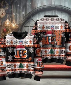 Cincinnati Bengals They Not Like Us Christmas Happy Holidays Ugly Sweater
