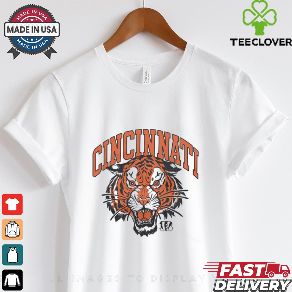 Cincinnati Bengals Tiger Head Crewneck shirt Cincinnati Bengals Tiger Head Crewneck shirt
