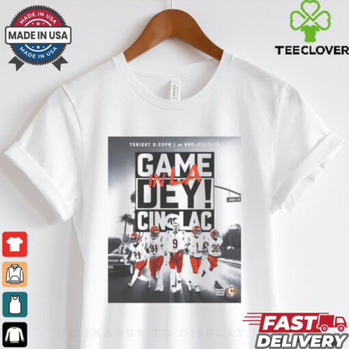 Cincinnati Bengals Vs Los Angeles Chargers Game Dey In Los Angeles Straight Outta Cincy Poster t shirt