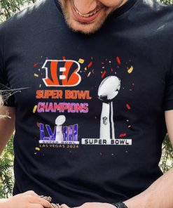 Cincinnati Bengals football Super Bowl Champions Las Vegas 2024 logo shirt