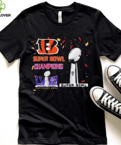 Cincinnati Bengals football Super Bowl Champions Las Vegas 2024 logo shirt