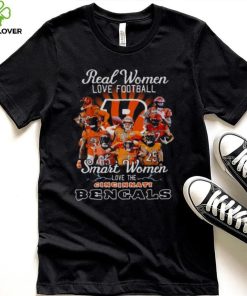 Cincinnati Bengals real women love baseball smart women love the Cincinnati Bengals signatures 2023 shirt
