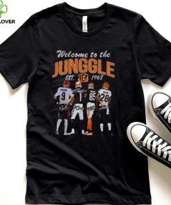 Cincinnati Bengals welcome to the jungle est 1968 signatures hoodie, sweater, longsleeve, shirt v-neck, t-shirt