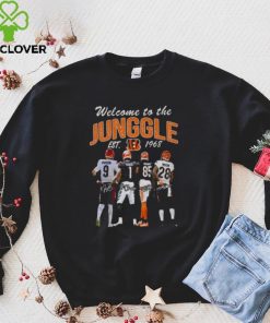 Cincinnati Bengals welcome to the jungle est 1968 signatures hoodie, sweater, longsleeve, shirt v-neck, t-shirt