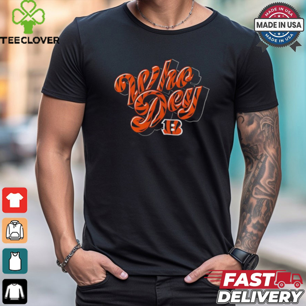 Cincinnati Bengals who Dey logo shirt Cincinnati Bengals who Dey logo shirt