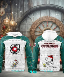 Cincinnati Cyclones Peanuts And Snoopy Night Nike Hoodie