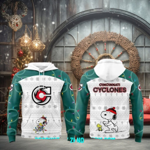 Cincinnati Cyclones Peanuts And Snoopy Night Nike Hoodie