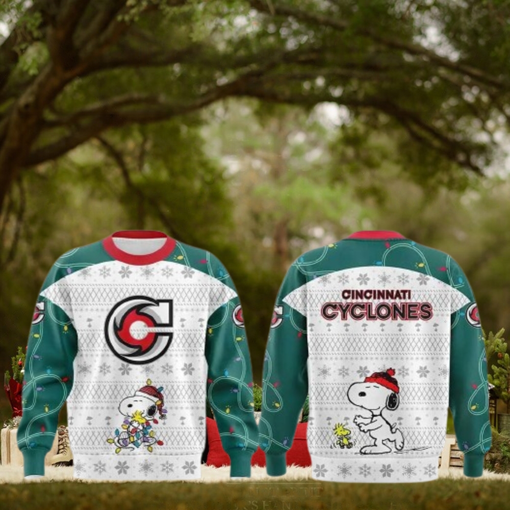 Cincinnati Cyclones Peanuts & Snoopy Limited Edition Sweater Cincinnati Cyclones Peanuts & Snoopy Limited Edition Sweater