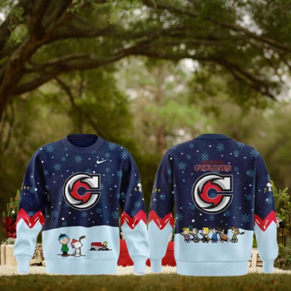 Cincinnati Cyclones Peanuts & Snoopy Night Special Edition Sweater Cincinnati Cyclones Peanuts & Snoopy Night Special Edition Sweater