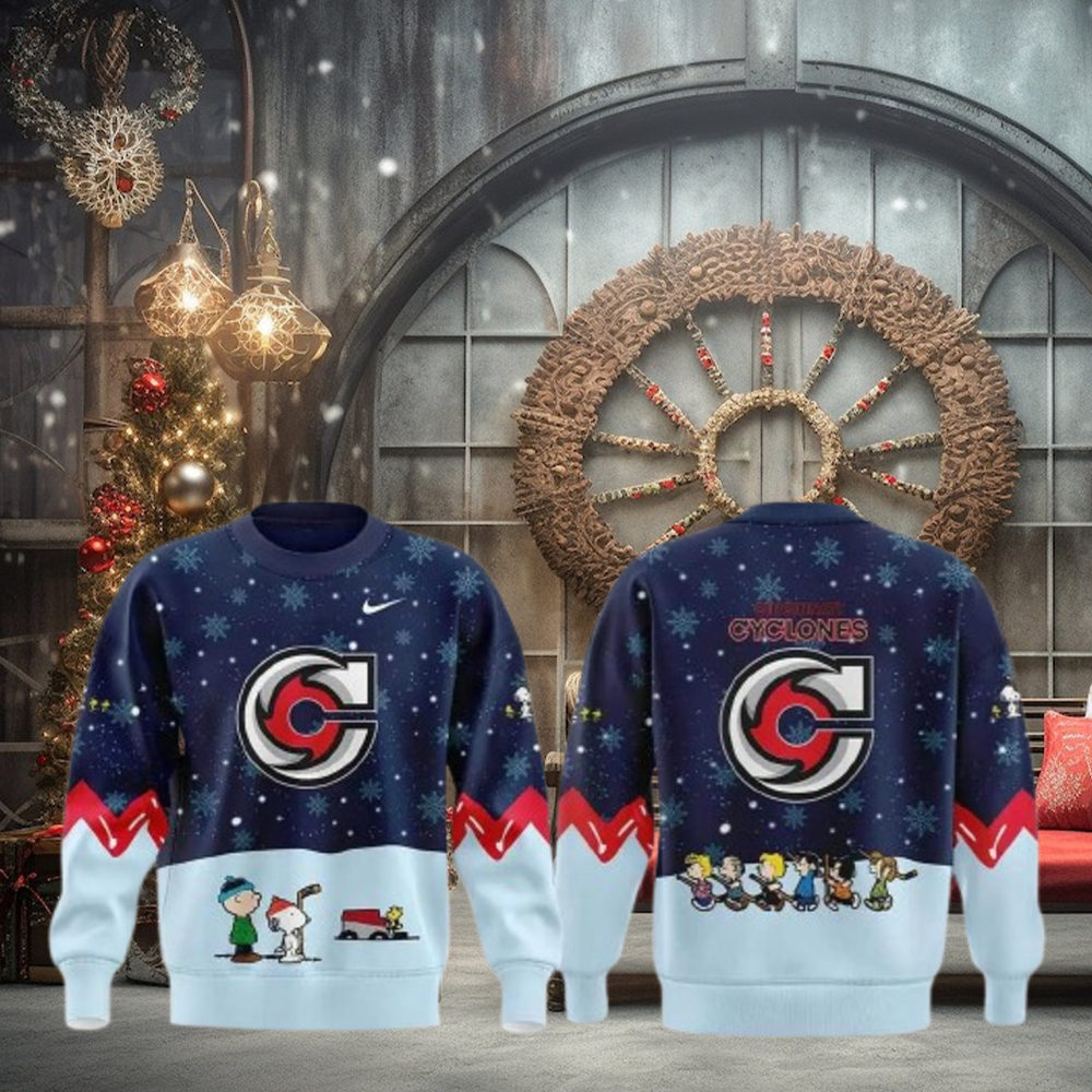 Cincinnati Cyclones Peanuts & Snoopy Night Special Edition Sweater Cincinnati Cyclones Peanuts & Snoopy Night Special Edition Sweater