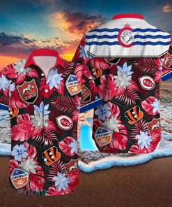 Cincinnati Logo Sport Teams Beach Lover Gift Aloha Hawaiian Shirt For Men And Women