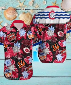 Cincinnati Logo Sport Teams Beach Lover Gift Aloha Hawaiian Shirt For Men And Women