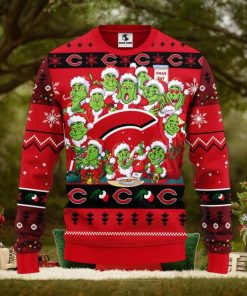 Cincinnati Reds 12 Grinch Xmas Day Christmas Ugly Sweater