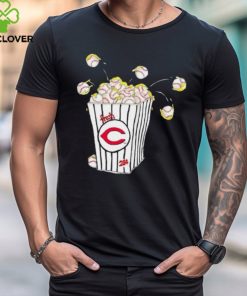 Cincinnati Reds Basketball Popcorn Shirt