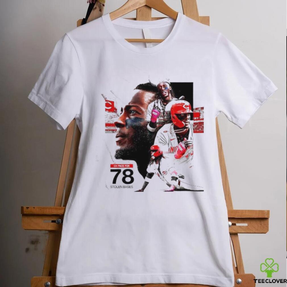 Cincinnati Reds Elly De La Cruz on place for 78 stolen bases shirt Cincinnati Reds Elly De La Cruz on place for 78 stolen bases shirt
