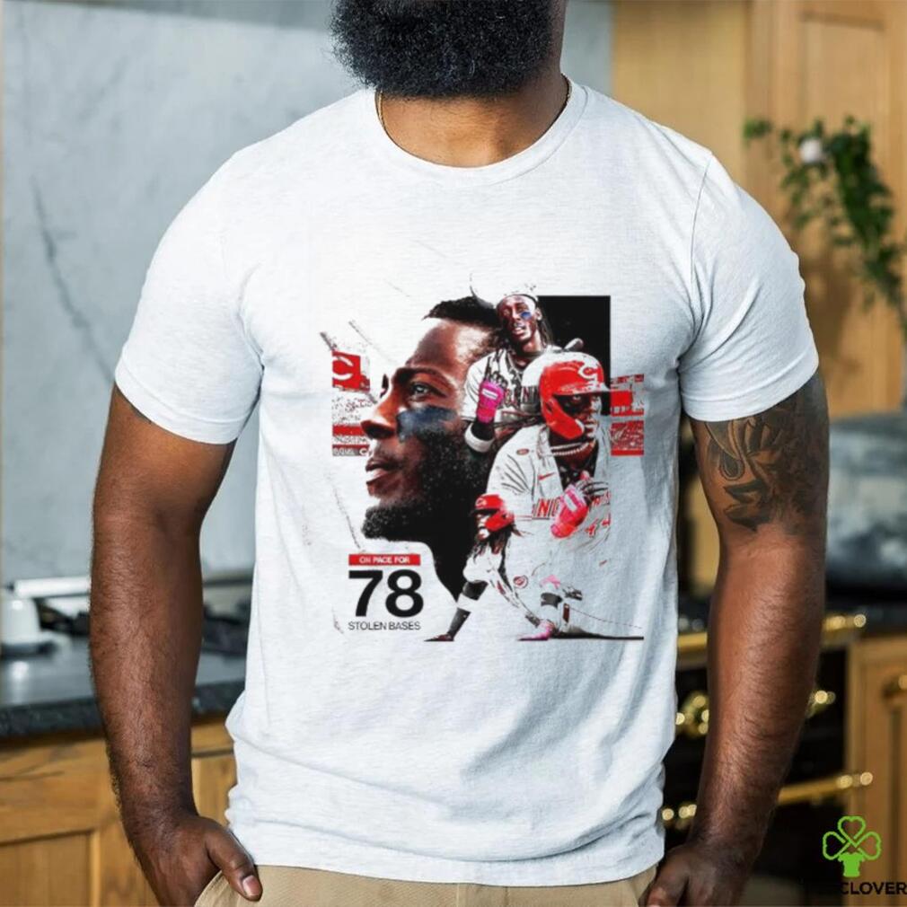 Cincinnati Reds Elly De La Cruz on place for 78 stolen bases shirt Cincinnati Reds Elly De La Cruz on place for 78 stolen bases shirt