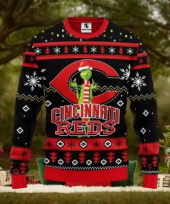 Cincinnati Reds Grinch Christmas Ugly Sweater