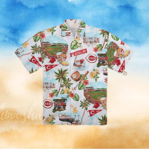 Cincinnati Reds Hawaiian Shirt Cincinnati Reds Scenic Best Hawaiian Shirts