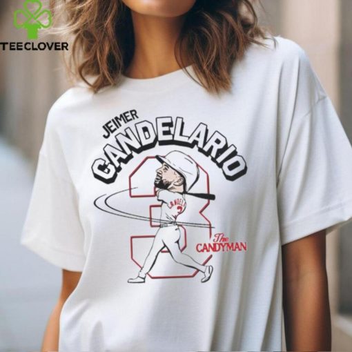 Cincinnati Reds Jeimer Candelario The Candyman Cartoon T Shirt