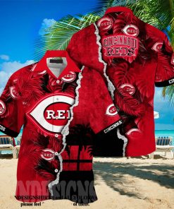 Cincinnati Reds MLB Floral Full Print Unisex Hawaiian Shirt