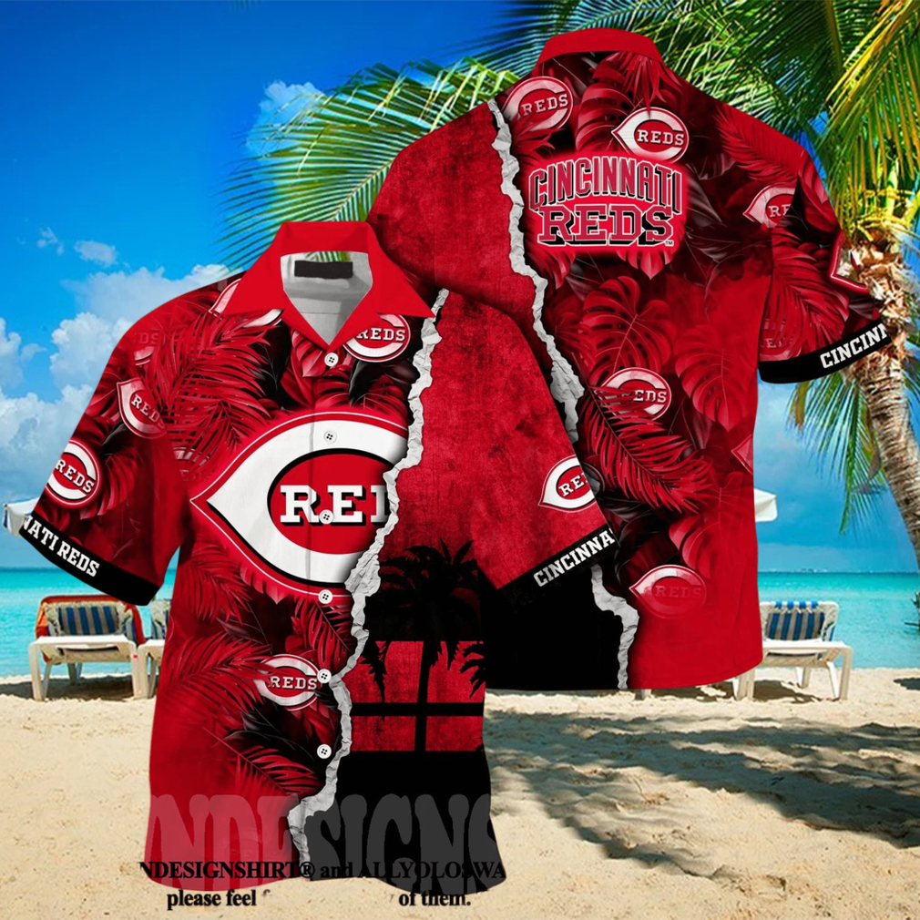 Cincinnati Reds MLB Floral Full Print Unisex Hawaiian Shirt Cincinnati Reds MLB Floral Full Print Unisex Hawaiian Shirt