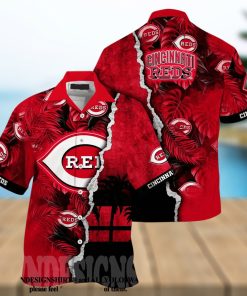 Cincinnati Reds MLB Floral Full Print Unisex Hawaiian Shirt