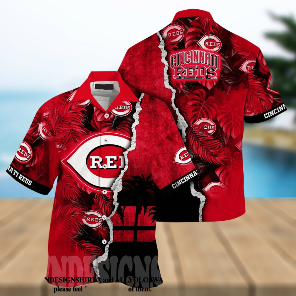 Cincinnati Reds MLB Floral Full Print Unisex Hawaiian Shirt Cincinnati Reds MLB Floral Full Print Unisex Hawaiian Shirt