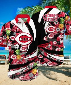 Cincinnati Reds MLB Flower Full Printing Hawaiian Shirt